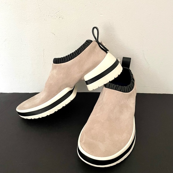 Stuart Weitzman Shoes - Stuart Weitzman grey Suede trendy slip on sneakers